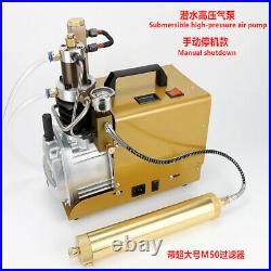 0-40MPA 4500PSI High Pressure Air Compressor PCP Scuba Air Pump water cooled USA