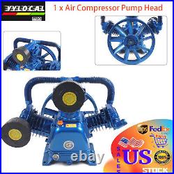 10HP 3-Piston 3 Cylinder W-Style Replacement Air Compressor Head Pump 2-Stage
