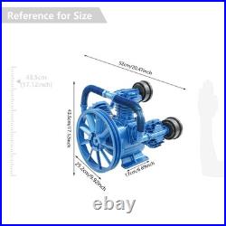10HP 7.5KW 3 Cylinder 1 Single Stage Cast Iron Air Compressor Pump 31.7SCFM