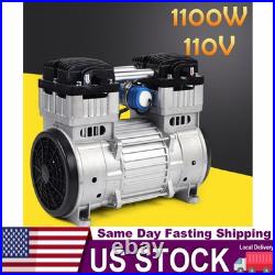 1100W 7CFM Silent Air Pump Compressor Head Small Air Mute Oilless Vacuum Pump