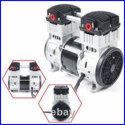 1100W 7CFM Silent Air Pump Compressor Head Small Air Mute Oilless Vacuum Pump US