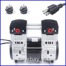 1100W 7CFM Silent Air Pump Compressor Head Small Air Mute Oilless Vacuum Pump US