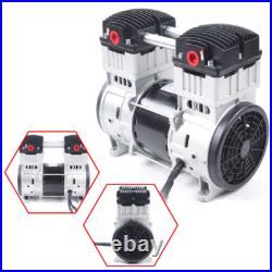 1100W 7CFM Silent Air Pump Compressor Head Small Air Mute Oilless Vacuum Pump US