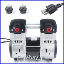 1100W 7CFM Silent Air Pump Compressor Head Small Air Mute Oilless Vacuum Pump US