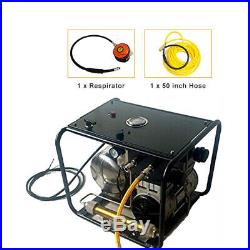1100W 8bar Scuba Diving Breathing Air Compressor 110V Pump With50ft Hose Regulator