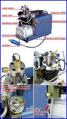 110V 30MPa 4500PSI Air Compressor Pump PCP Electric High Pressure Auto Shutdown