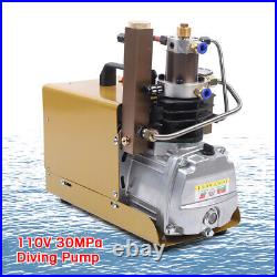 110V 30MPa 4500PSI High Pressure Electric Air Compressor Pump Scuba Diving Pump