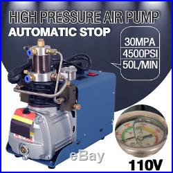 110V 30MPa Air Compressor Pump PCP Electric High Pressure System Rifle Auto Stop