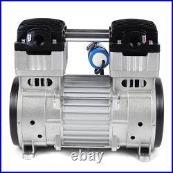 110V Air Compressor Head Small Air Pump Head Motor Oilless Diaphragm Vacuum Pump