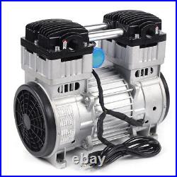 110V Air Compressor Head Small Air Pump Head Motor Oilless Diaphragm Vacuum Pump
