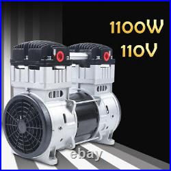 110V Strong Structure Air Compressor Oil-free Vacuum Pump Air Diaphragm Pump