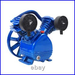 115 PSI 2.2KW 3HP V-Style 2 Piston Twin Cylinder Air Compressor Pump Motor Head