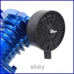 115 PSI 2.2KW 3HP V-Style 2 Piston Twin Cylinder Air Compressor Pump Motor Head