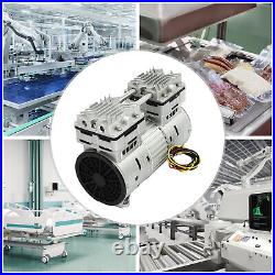125L/min 4.5CFM Oilless Vacuum Pump Air Pump Compressor Head Small Air Mute 800W