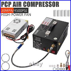 12V/110V/220V PCP Air Compressor 30Mpa/4500Psi Manual-Stop High Pressure CE