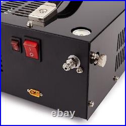 12V/110V/220V PCP Air Compressor 30Mpa/4500Psi Manual-Stop High Pressure PUMP