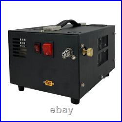 12V/110V PCP Air Compressor 30Mpa/4500Psi Manual-Stop High Pressure Built-in Fan