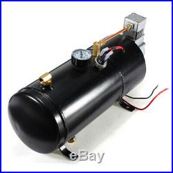 12V 120 PSI Air Compressor with 0.7 Gallon Tank Pump For Air Horn Boat Bus Truck