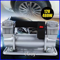 12V Portable Heavy Duty Car Tyre Air Pump Air Compressor Tire Inflator 150 PSI