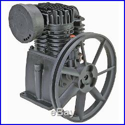 145 PSI TWIN CYLINDER CAST IRON AIR Compressor PUMP for 3 HP MOTR New $0 ship'g