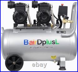 14.5 Gallon Ultra Quiet Air Compressor 110V/60Hz 1.5HP 8.8CFM, Oil-Free 70dB