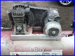 150 Litre Air Compressor 3HP 240v Twin Cylinder Pump Belt Driven Need New Motor