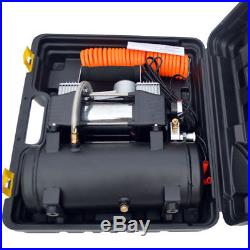 150 psi Car Portable Tire Inflator Pump 12V Compressor with air tank Heavy Duty