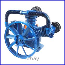 175PSI 10HP 7.5KW W Style 3-Cylinder Air Compressor Pump Motor Head Double Stage