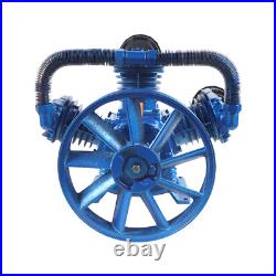 175PSI 10HP 7.5KW W Style 3-Cylinder Air Compressor Pump Motor Head Double Stage