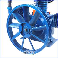 175PSI 10HP 7.5KW W Style 3-Cylinder Air Compressor Pump Motor Head Double Stage