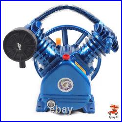 175PSI 3HP Twin-Cylinder Air Compressor Pump Motor Head 2- Stage 8.8CFM V Style