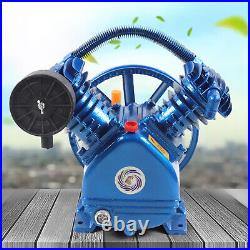 175PSI V Style 2 Cylinder Air Compressor Pump Motor Head Air Tool Double Stage