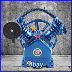 175PSI V-Style 2 Cylinder Double Stage Air Compressor Pump Motor Head Air Tool