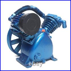 175psi 5.5HP 4KW 2Cylinder Air Compressor Pump Motor Double Head 2 Stage V Style