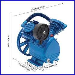 175psi V Style 2 Cylinder Air Compressor Pump Motor Head Double Stage Air Tool
