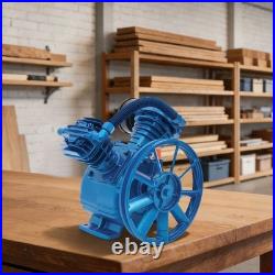 175psi V Style 2 Cylinder Air Compressor Pump Motor Head Double Stage Air Tool