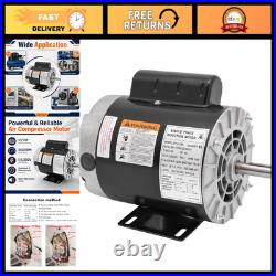 1/2HP AC Motor 3450 RPM 115V/230V, 56 Frame Air Compressor, Quiet 68dB, Keyed Sh