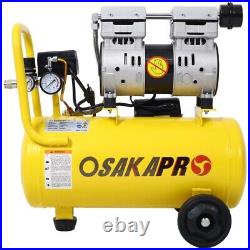 1.5HP Air Compressor 8 Gallon 115PSI Silent Oil Free Air Compressor 70 dBA