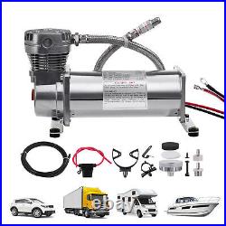 200 PSI Portable Air Compressor Tire Inflator Fits Car boats SUV Tires Air Pump