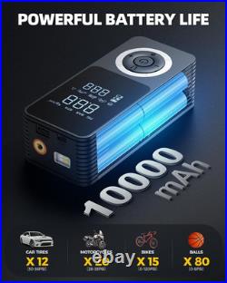 2026 Upgraded Tire Inflator Portable Air Compressor with 3X Fast Inflation, Auto