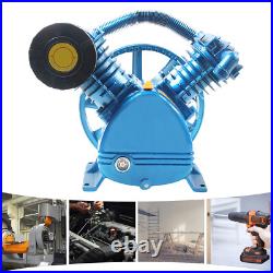 21CFM 5HP 175 PSI Air Compressor Pump Motor Head Double Stage V-Style 2-Cylinder