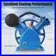 21CFM 5HP 175 PSI Air Compressor Pump Motor Head Double Stage V-Style 2-Cylinder