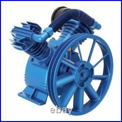21CFM 5HP 175 PSI Air Compressor Pump Motor Head Double Stage V-Style 2-Cylinder
