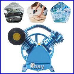 21CFM 5HP 175 PSI Air Compressor Pump Motor Head Double Stage V-Style 2-Cylinder