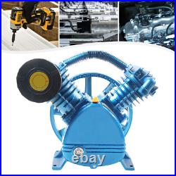 21CFM 5HP 175 PSI Air Compressor Pump Motor Head Double Stage V-Style 2-Cylinder