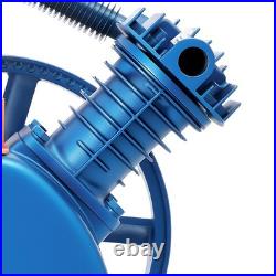 21CFM 5HP 175 PSI Air Compressor Pump Motor Head Double Stage V-Style 2-Cylinder