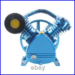 21CFM 5HP 175 PSI Air Compressor Pump Motor Head Double Stage V-Style 2-Cylinder