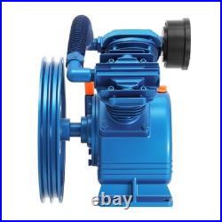 21CFM 5HP 175 PSI Air Compressor Pump Motor Head Double Stage V-Style 2-Cylinder