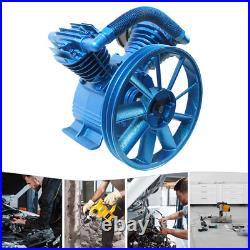 21CFM 5HP 175 PSI Air Compressor Pump Motor Head Double Stage V-Style 2-Cylinder
