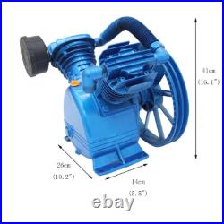 21 CFM V Type Twin Cylinder Air Compressor Pump Head Double Stage 180PSI 5.5hp